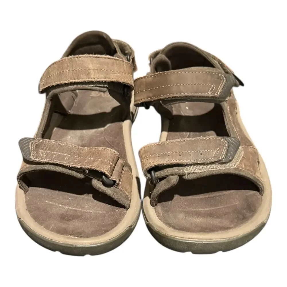 Teva Men’s Langdon Walnut Leather Upper Active Sandals Size 9 Trail Hinking